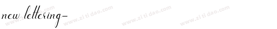 new lettering字体转换